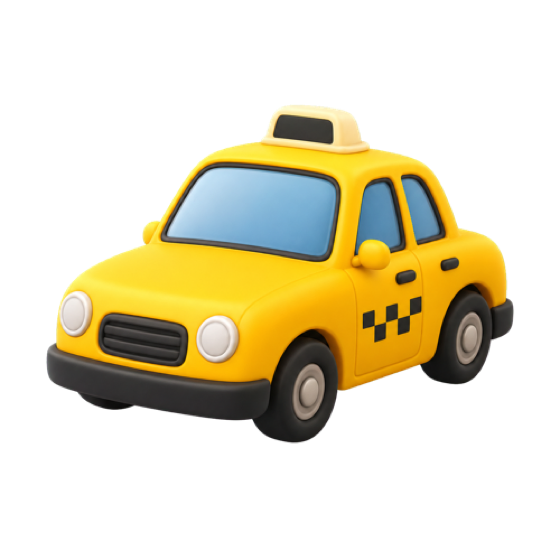 Taking a taxi